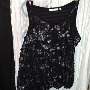 Black and silver sejour 1x tank top